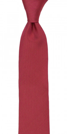 SOLID Raspberry cravate slim