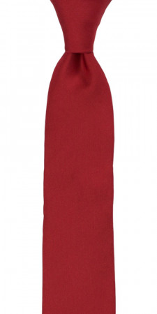 SOLID Red cravate slim