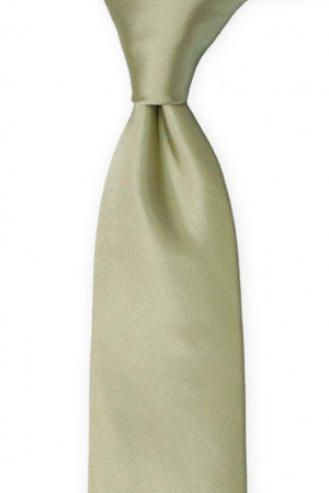 SOLID Sage green cravate classique