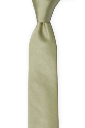 SOLID Sage green cravate slim