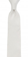 SOLID White cravate slim
