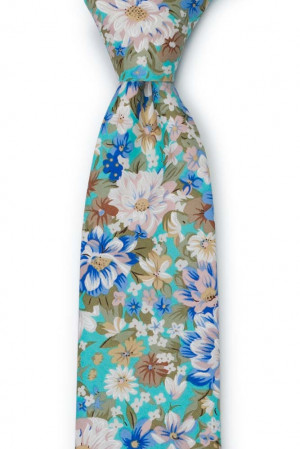 SPIFFYTOP Turquoise cravate classique