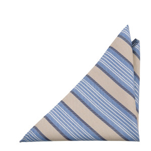 SPONTANEOUSSTRIPES FAWN BEIGE pochette de costume