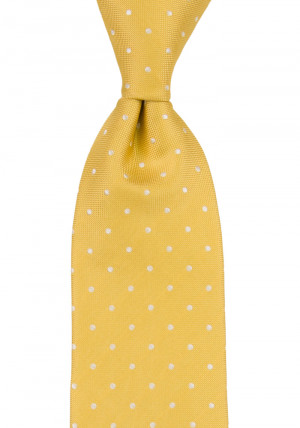 SPOTONDOT YELLOW cravate classique