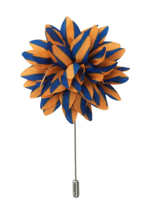 STAR STRIPE ORANGE COBALT épinglette