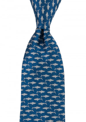 STAYSHARK BLUE cravate classique