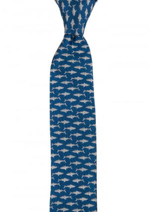 STAYSHARK BLUE cravate slim