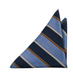 STEADYSTRIPE NAVY pochette de costume