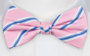 STRAIGHTONSTRIPE PINK nœud papillon pré-noué