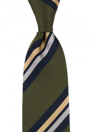 STRIPEDOUT OLIVE GREEN cravate classique
