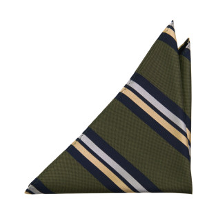 STRIPEDOUT OLIVE GREEN pochette de costume