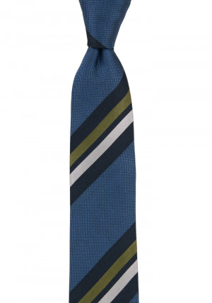 STRIPEDOUT SLATE BLUE cravate slim