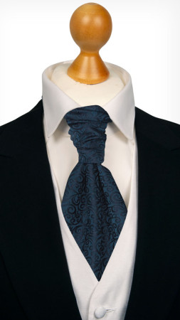 SWANKY Dark blue lavallière pré-noué