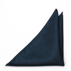 SWANKY Dark blue pochette de costume
