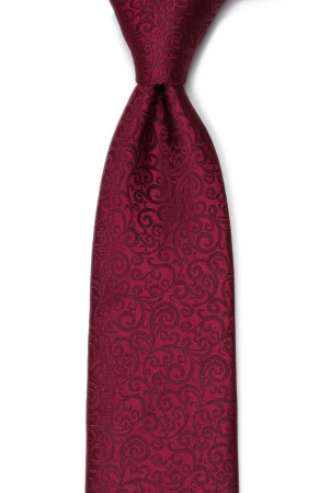 SWANKY Dark red cravate classique