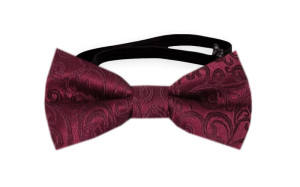 SWANKY Dark red nœud papillon bébé