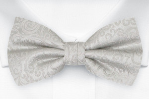 SWANKY Silver nœud papillon pré-noué