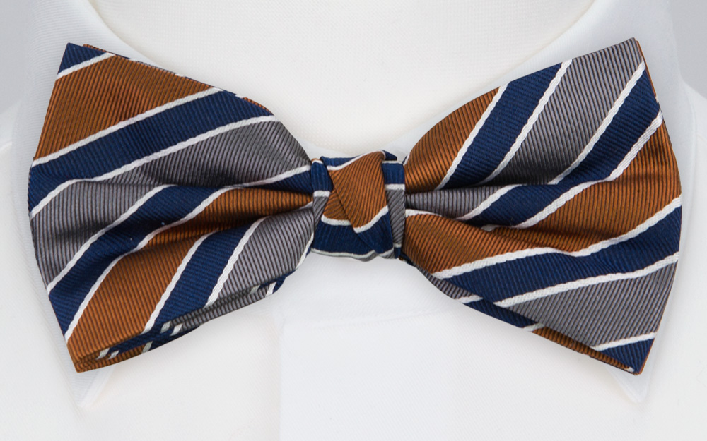 THELOOKER NAVY CINNAMON nœud papillon