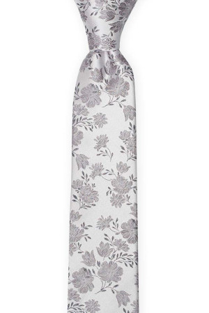 TOSSBLOSSOM Silver grey cravate pour enfant medium