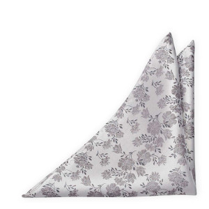 TOSSBLOSSOM Silver grey pochette de costume