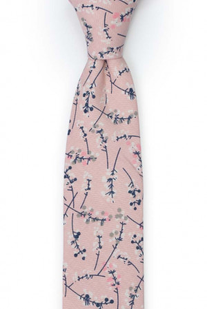 TWIGGLY Old pink cravate slim
