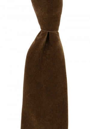 Velvet Cocoa Brown cravate classique