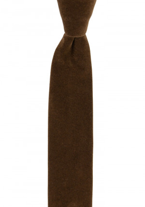 Velvet Cocoa Brown cravate slim