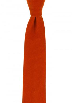 Velvet Deep Orange cravate slim