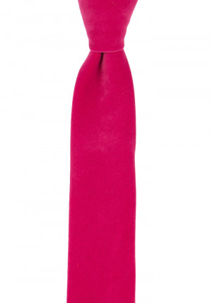 Velvet Deep Pink cravate slim