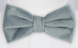 Velvet Ice Blue nœud papillon pré-noué