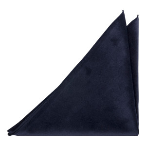VELVET Navy pochette de costume