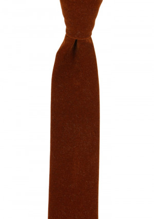 Velvet Toffee Brown cravate slim