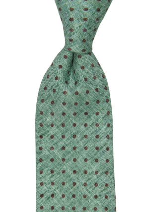 VIBRAZIONE GREEN MELANGE cravate