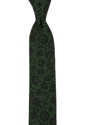 VIGSEL DARK GREEN cravate slim