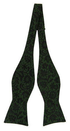VIGSEL DARK GREEN nœud papillon à nouer