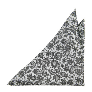VIGSEL WHITE BLACK pochette de costume