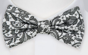 VIGSEL WHITE BLACK nœud papillon pré-noué
