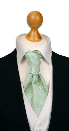 WEDDED PASTEL GREEN lavallière pré-noué