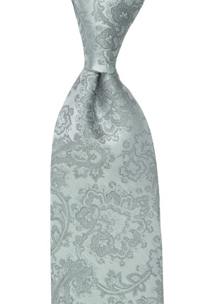 WEDDED SILVER cravate
