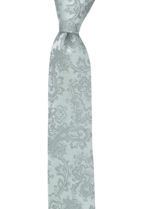 WEDDED SILVER cravate pour enfant medium