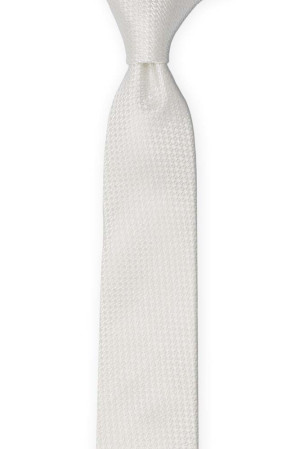 WEDLOCK Diamond white cravate pour enfant medium