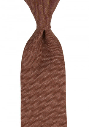 YARNING Cinnamon Brown cravate classique