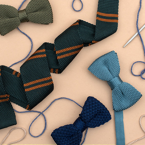 Knock out Knitting - Collection de cravates et nœuds papillon tricotés